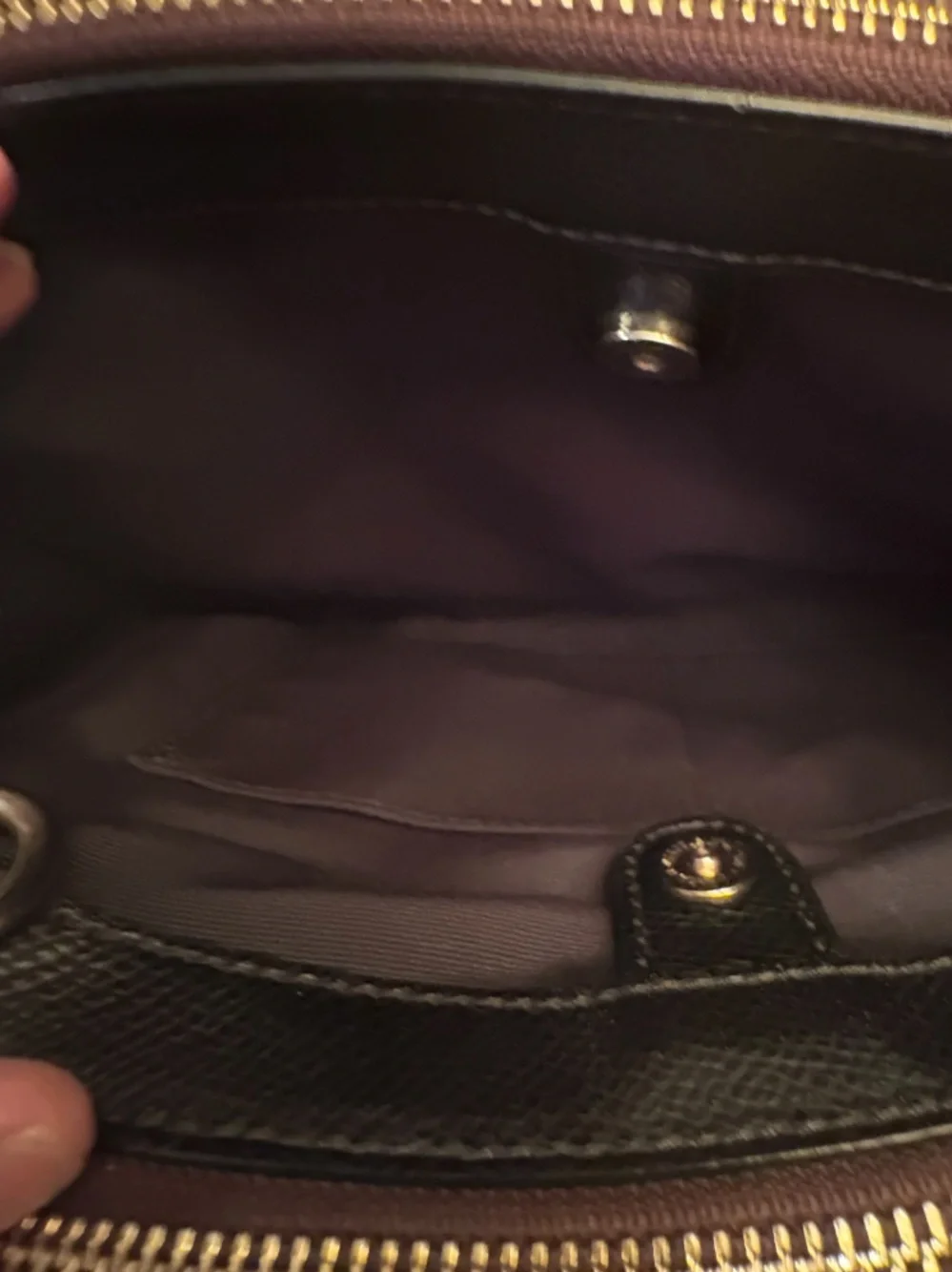 Coach Christie Carryall in signature brown and black monogram
